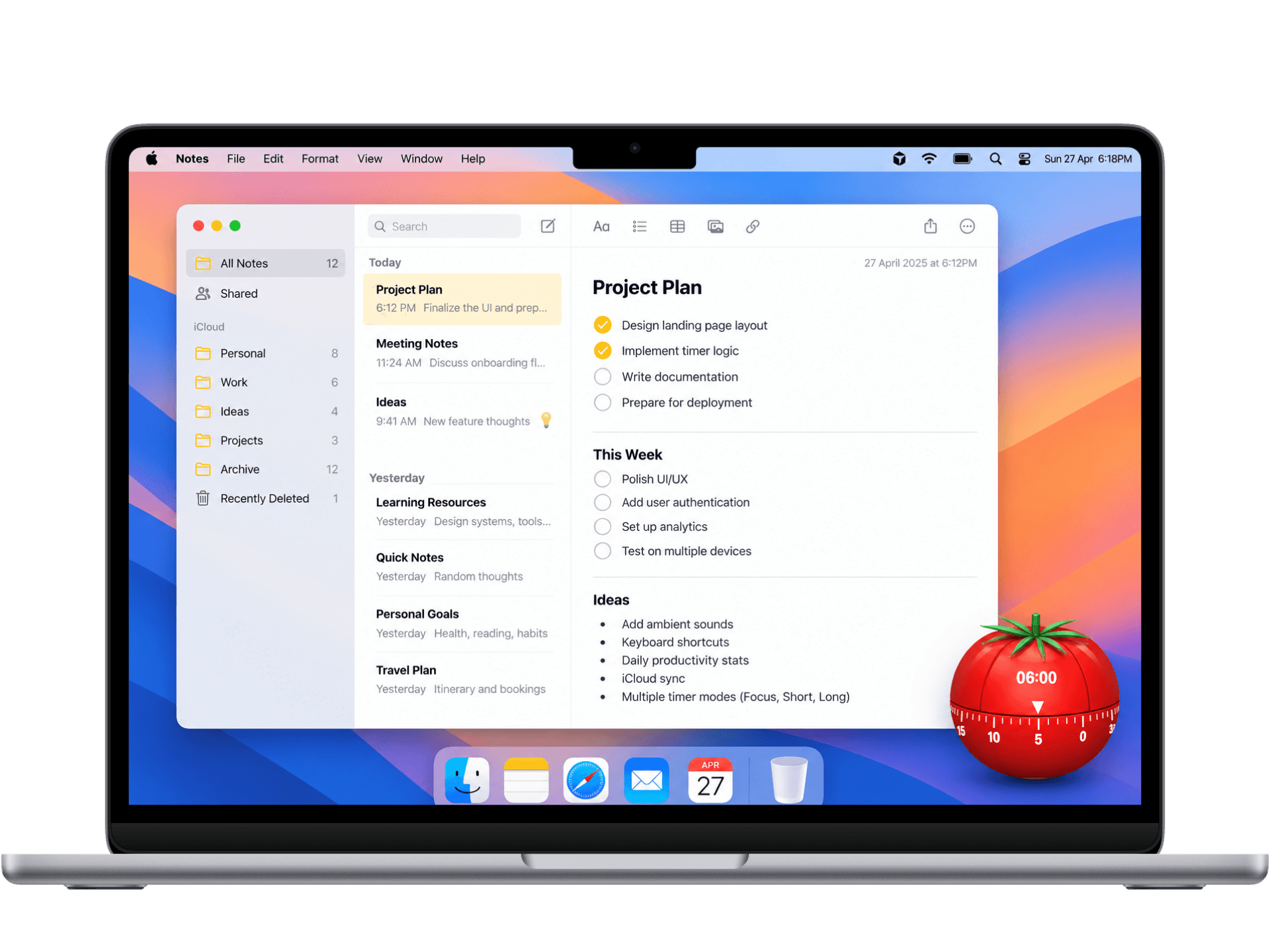 Pomo Mac App Floating Tomato Mode